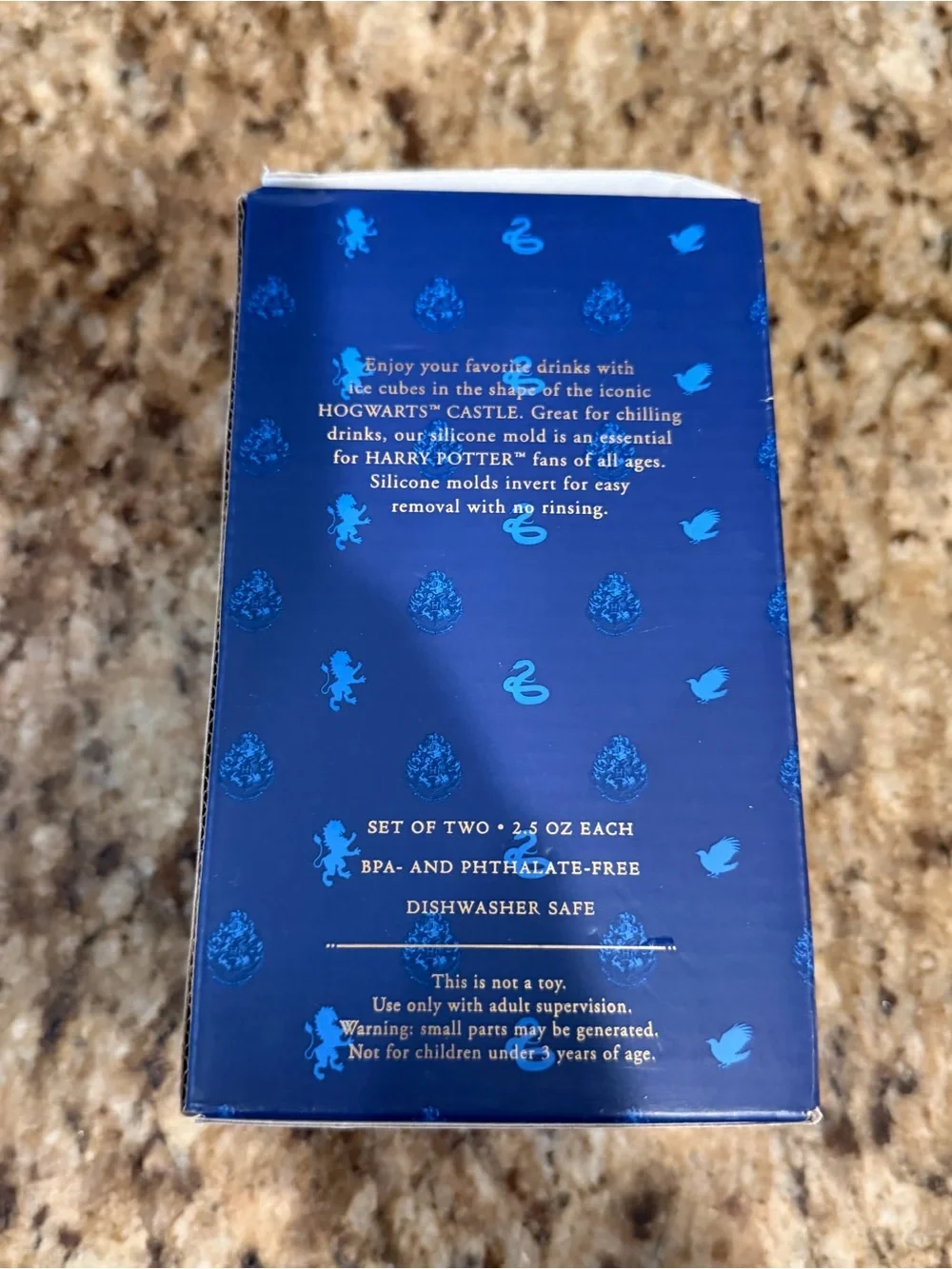 Harry Potter Silicone Cocktail Ice Cube Molds Hogwarts Castle William Sonoma
